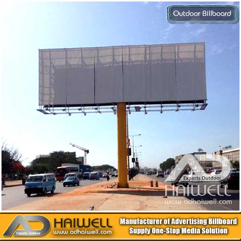 High Quality Outdoor Unipole Advertising Billboard Display Structure 18m X 6m