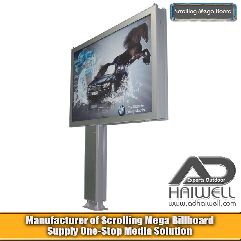 Cantilever Scrolling Rotating Dynamic Ads Display Billboard Adhaiwell