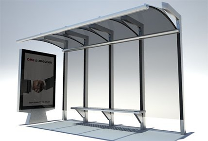 China Factory Street Furniture - Bus Shelter Advertising |Adhaiwell