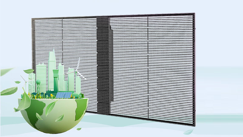Revolutionizing Architecture: Building Glass Curtain Wall Transparent LED Display