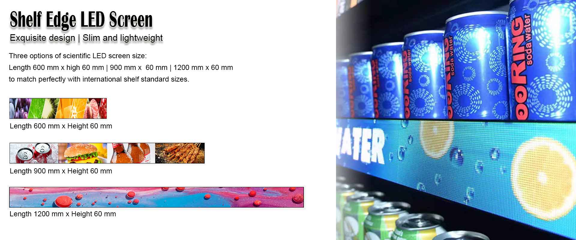 Retail Shelf Screens Shelf Edge Led Displays Digital Shelf Displays